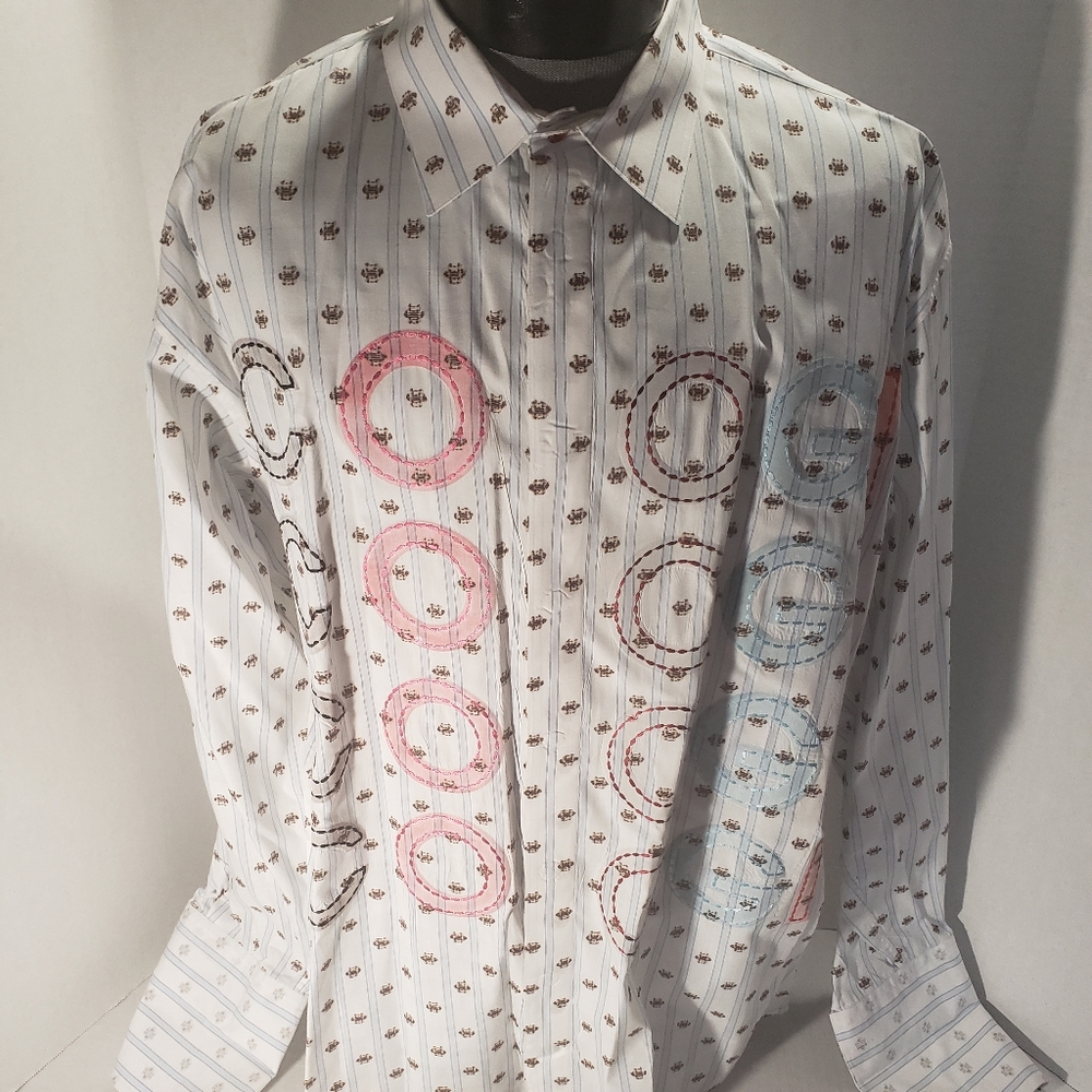 Men's COOGI  LS Button Up Shirt w/Cufflinks